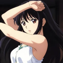 highly detailed anime girl striking a dramatic pose, upper body shot, beautiful face and eyes. key visual by haruko ichikawa, kyoto animation, square enix makoto shinkai,