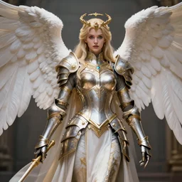beautiful!! angel warrior with ornate armour and robes artgerm anne stokes highly detailed 8 k hdr smooth sharp focus high resolution award - winning photo photorealistic
