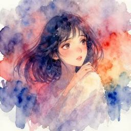 dreaming in watercolor, trending on artstation, award winning, emotional vibrant