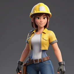 3 d render of engineer from team fortress 2 as a woman, 4 k, 8 k, hd, high resolution, highly detailed, ultra realistic faces, trending on artstation