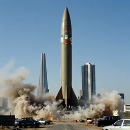 nuclear missile destroy the world trace center towers, in american psycho ( 1 9 9 9 )