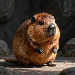 a fluffy platypus