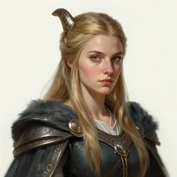 viking princess, portrait, art by artgerm and greg rutkowski and magali villeneuve, d & d, fantasy, highly detailed, portrait, digital painting, trending on artstation, concept art, sharp focus, illustration
