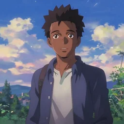 donald glover in a still from the anime your name ( 2 0 1 6 )