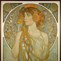 an art nouveau painting in the style of donato giancola, and in the style of charlie bowater, and in the style of claudio errico. symmetry, smooth, sharp focus, semi - realism, intricate detail.