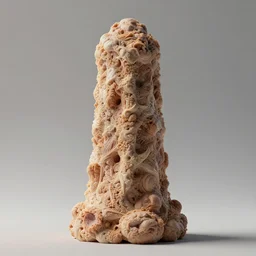tower made of flesh, flesh texture, octane render, 4k, 8k , 32k uhd
