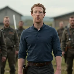 mark zuckerberg as a character in a scene from the game'kingdom come : deliverance'