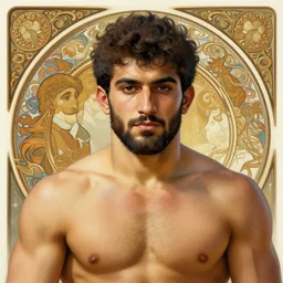 a khuresh wrestler!!!, portrait, intricate, elegant, highly detailed, digital painting, artstation, concept art, wallpaper, smooth, sharp focus, illustration, art by artgerm and greg rutkowski and alphonse mucha