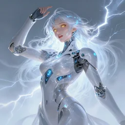 cyber armor, dreamy and ethereal, expressive pose, gold eyes, exciting expression, fantasy, intricate, elegant, many lightning, cold color, highly detailed, digital painting, artstation, concept art, cyberpunk wearing, smooth, sharp focus, led, illustration.