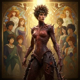highly detailed portrait of a thorn, stephen bliss, unreal engine, fantasy art by greg rutkowski, loish, rhads, ferdinand knab, makoto shinkai and lois van baarle, ilya kuvshinov, rossdraws, tom bagshaw, alphonse mucha, global illumination, radiant light, detailed and intricate environment