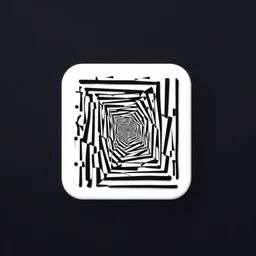 geometric optical illusion app logo
