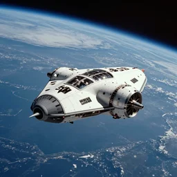 Vintage Photo of a spaceship landing on Earth, 4K photo very detailed