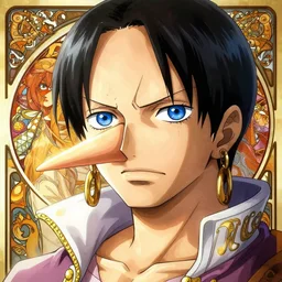 highly detailed vfx portrait of nico robin by eiichiro oda!, makoto shinkai, alphonse mucha, sharp focus, art by artgerm and greg rutkowski!, harsh overhead sunlight, blue eyes!!, large aquiline nose!!, stanley kybric, kaoru mori, intricately detailed, best of behance, 4 k, hdr