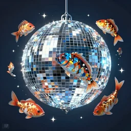 screenshot from an AAA video game about fish that can transform to a disco ball trending on artstation