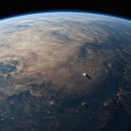 surface of an alien planet