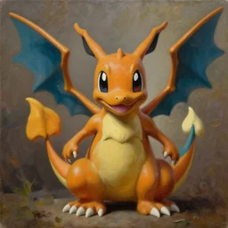 highly realistic charmeleon, oil on canvas, intricate, portrait, 8 k highly professionally detailed, hdr, cgsociety