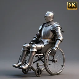 knight in armor in a wheelchair do tricks, minsk, highly detailed, soft lighting, elegant, works by edward hopper and james gillard, zdislaw beksinski, stephen outram, andreas m wiese, highly detailed, masterpiece. rendered in blender, smooth shadows, ultra detail, high resolution, unreal 6, 8 k