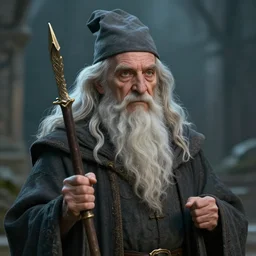 portrait of an old wizard, 8 k, digital art, highly detailed
