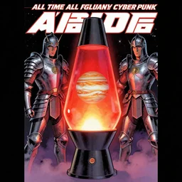 a lava lamp with jupiter and its armored knights moons inside. donato giancola and greg rutkowski and wayne barlow. 1 9 9 8 cover. top all time r / imaginarycyberpunk.