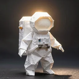 An origami astronaut