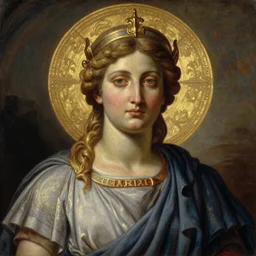 majestic gracious deity mater theia portrait, ancient greece, elysium, atmospheric lighting, painted, intricate, volumetric lighting, beautiful, rich deep colours masterpiece, golden hour, sharp focus, ultra detailed, by leesha hannigan, ross tran, thierry doizon, kai carpenter, ignacio fernandez rios