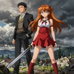 asuka langley sohryu by rembrandt and konstantin razumov