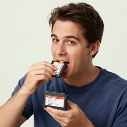 joel vargskelethor eats a bootleg nintendo video game cartridge