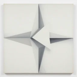 geometric clean by shusei nagaoka, david rudnick, airbrush on canvas, symmetry