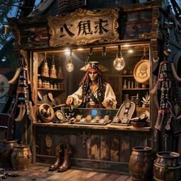 pirate themed shop