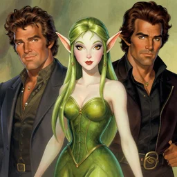 A beautiful Elf woman by larry Elmore, Jeff easley and Boris Valejo