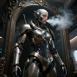 anon vaping inside of an airplane, cybernetics, low contrast, cinematic dramatic lighting, hyper realistic detailed intricate render, hypermaximalist, ornate, epic composition, 4 k 8 k, cryengine octane blender, sharp focus, concept art, masterpiece