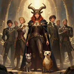 epic professional digital art of stately goojilanic with her pet kloozine, by leesha hannigan, wayne haag, reyna rochin, ignacio rios, mark ryden, van herpen, best on wlop, pixiv, stunning, gorgeous, much wow, cinematic, masterpiece