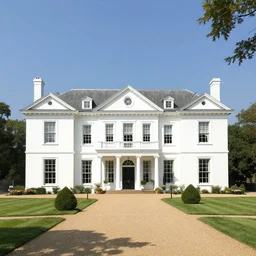 a white mansion