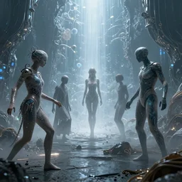 interdimensional beings messing up our timelines 4k photorealism
