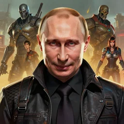 cell shaded portrait of a cybernetic vladimir putin with evil grin looking at the camera as Borderlands 3 concept art, llustration, post grunge, concept art by josan gonzales and wlop, by james jean, Victo ngai, David Rubín, Mike Mignola, Laurie Greasley, highly detailed, sharp focus,   Trending on Artstation, HQ, deviantart, art by artgem