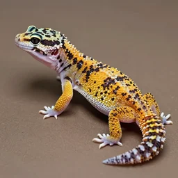 profile of an eagle leopard gecko hybrid bold natural colors masterpiece trending on artstation photograph