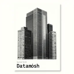 socialmodersist buildings, light white background, brutalist architecture, poster, datamosh, raster, central composition, minimalist, grunge