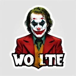 logo design, walter white wearing the joker outfit