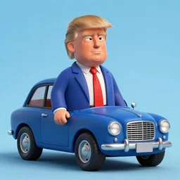 donald trump as a carot, claymation