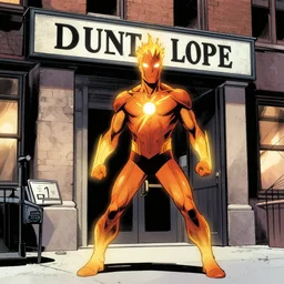 The Human Torch was denied a bank loan