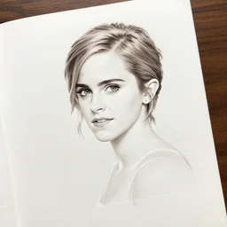 emma watson as a Paper embossing
