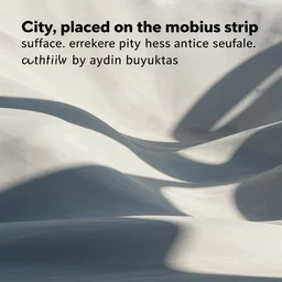 “ city, placed on the mobius strip surface. photography by aydın buyuktas ”