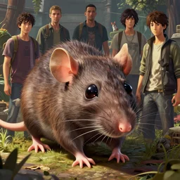 highly detailed vanishing rat - point of eyes, in gta v, stephen bliss, unreal engine, fantasy art by greg rutkowski, loish, rhads, ferdinand knab, makoto shinkai and lois van baarle, ilya kuvshinov, rossdraws, tom bagshaw, global illumination, radiant light, detailed and intricate environment