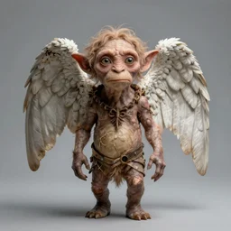 concept art, angel gollum, artsation trending, highly detailed