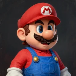 An ultra realistic portrait painting of Mario in the style of Frank Frazetta, 4k, Ultrarealistic, Highly Detailed, Dark Fantasy, Epic Lighting