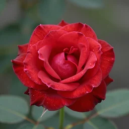 a beautiful ruby rose flower