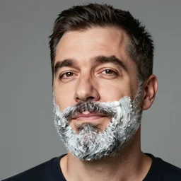 portrait photo of a drooling Italian-American man who hasn’t shaved in a month