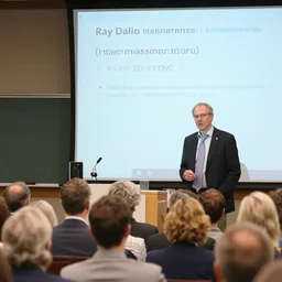 ray dalio teaching a class about the economy