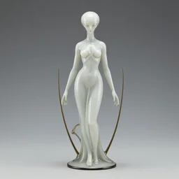 minimalistic artnouveau style alien vampiress by rene lalique figur 8 k
