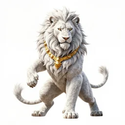 portrait of a white human panter with a very long fur and gold jewelry, fantasy, trending on artstation, heroic pose, illustration, highly detailed, simple, 8k